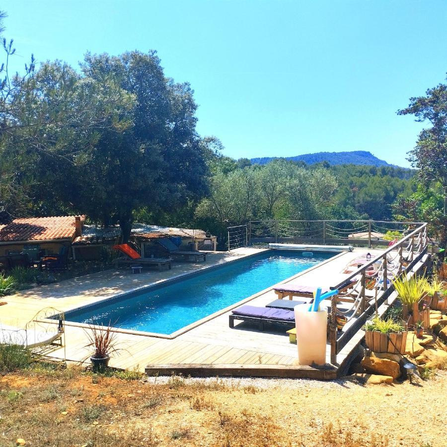 Arche De Noe Atypique, Boheme , Nature, Piscine Chauffee De Paques A Toussaint , Spa , Sauna , Loisirs Le Beausset Zewnętrze zdjęcie
